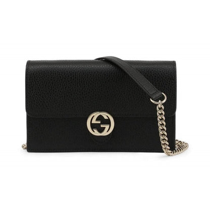 Gucci Marmont Black Dollar Calfskin Leather Interlocking G Bag 615523