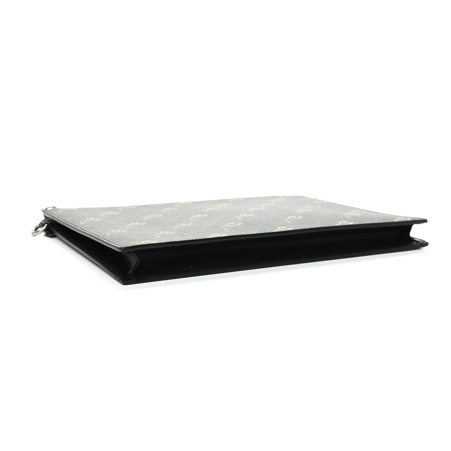 Gucci Black GG Supreme Monogram Tiger Print Clutch Bag 575136