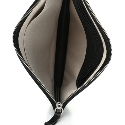 Gucci Black GG Supreme Monogram Tiger Print Clutch Bag 575136