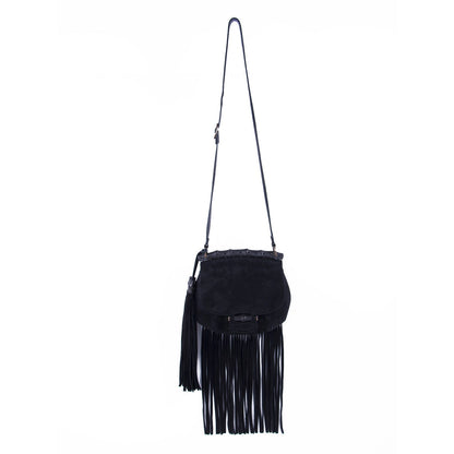 Gucci Nouveau Black Fringe Suede Bag