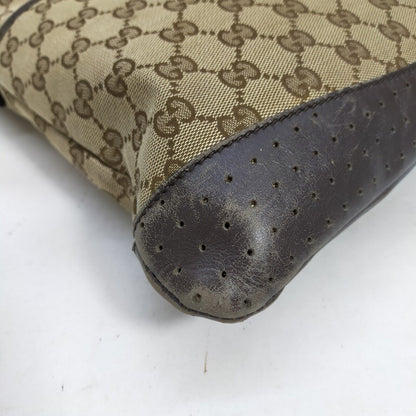 Gucci  Brown Canvas Crossbody Bag