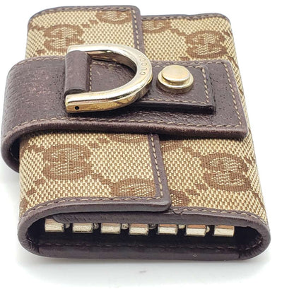 Gucci Canvas Leather Key Case