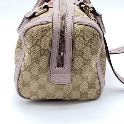 Gucci Canvas Small Vintage Boston Bag
