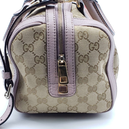 Gucci Canvas Small Vintage Boston Bag
