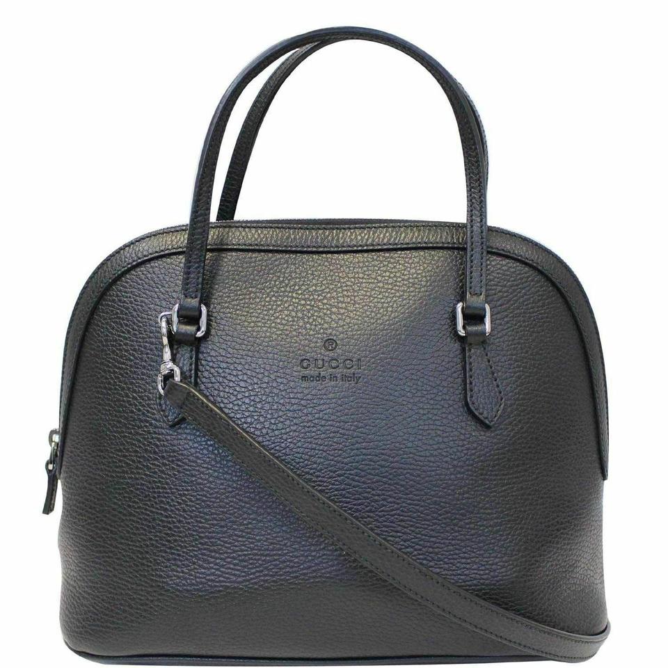 Gucci Crossbody Dome Leather 420023 Black Tote