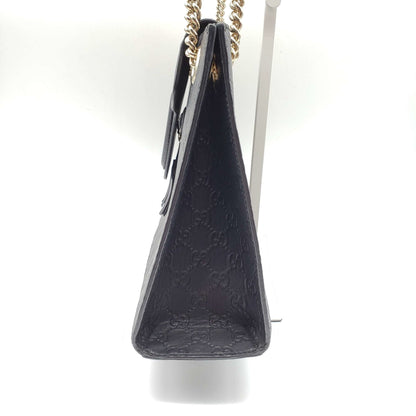 Gucci Emily Guccissima Large Black Shoulder Bag