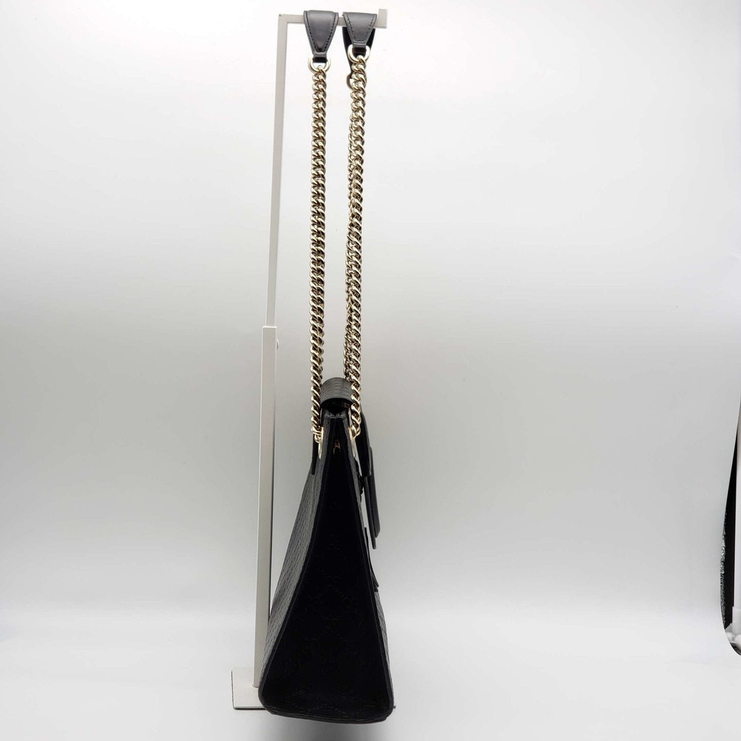 Gucci Emily Guccissima Large Black Shoulder Bag