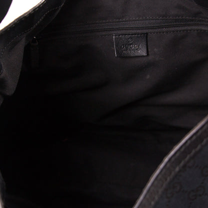Gucci GG Black Canvas Hobo Bag