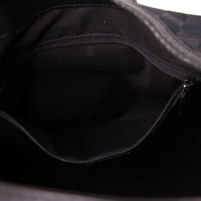 Gucci GG Black Canvas Hobo Bag