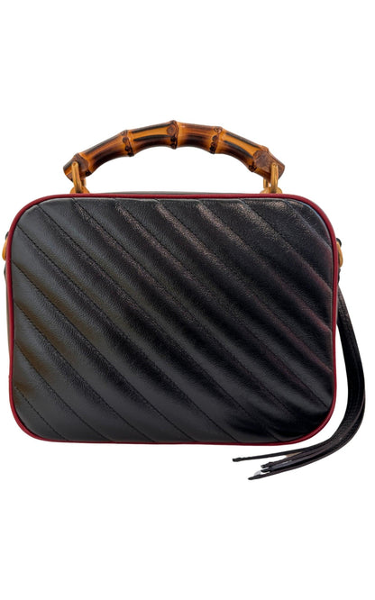 GG Marmont Matelassé Bamboo Handle Shoulder Bag