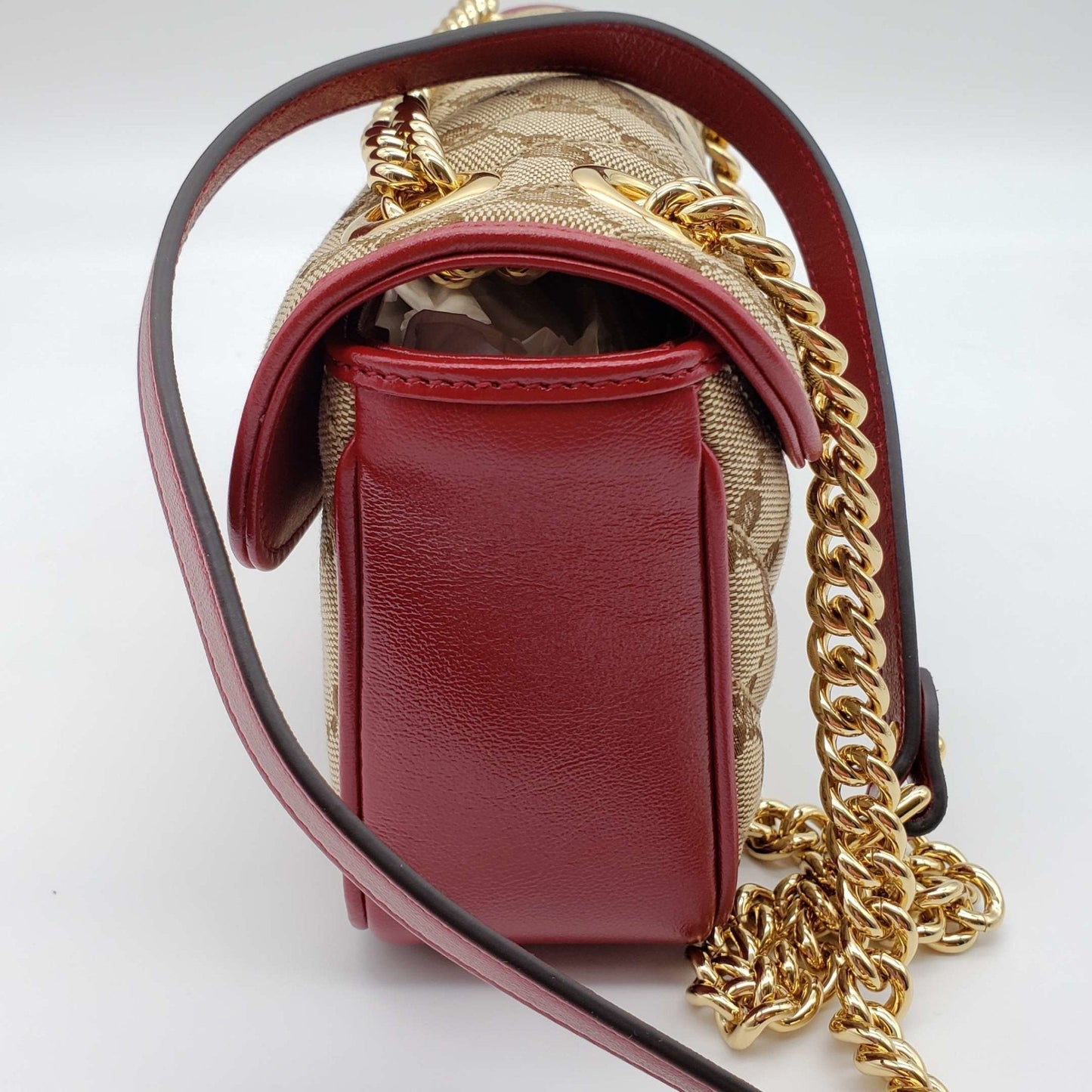 Gucci GG Marmont Mini Canvas & Leather Shoulder Bag