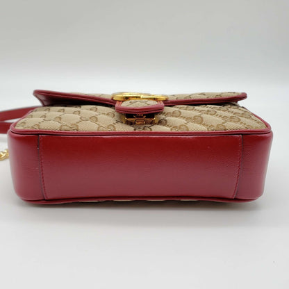 Gucci GG Marmont Mini Canvas & Leather Shoulder Bag
