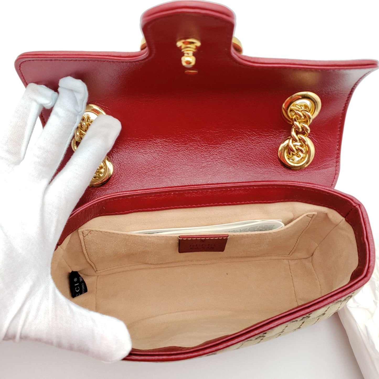 Gucci GG Marmont Mini Canvas & Leather Shoulder Bag