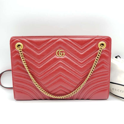 Gucci GG Marmont Quilted Clutch Shoulder Bag