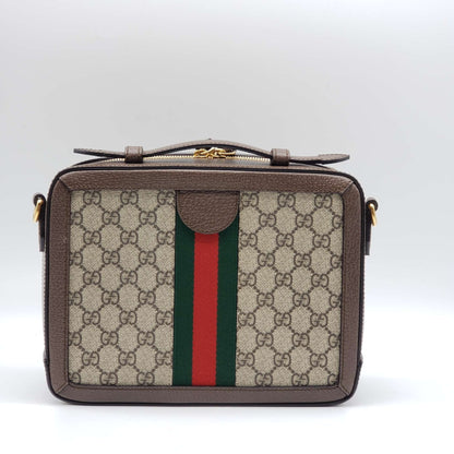 Gucci GG Supreme Web Top Handle Shoulder Bag