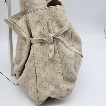 Gucci Gussissima Cream Shoulder Bag
