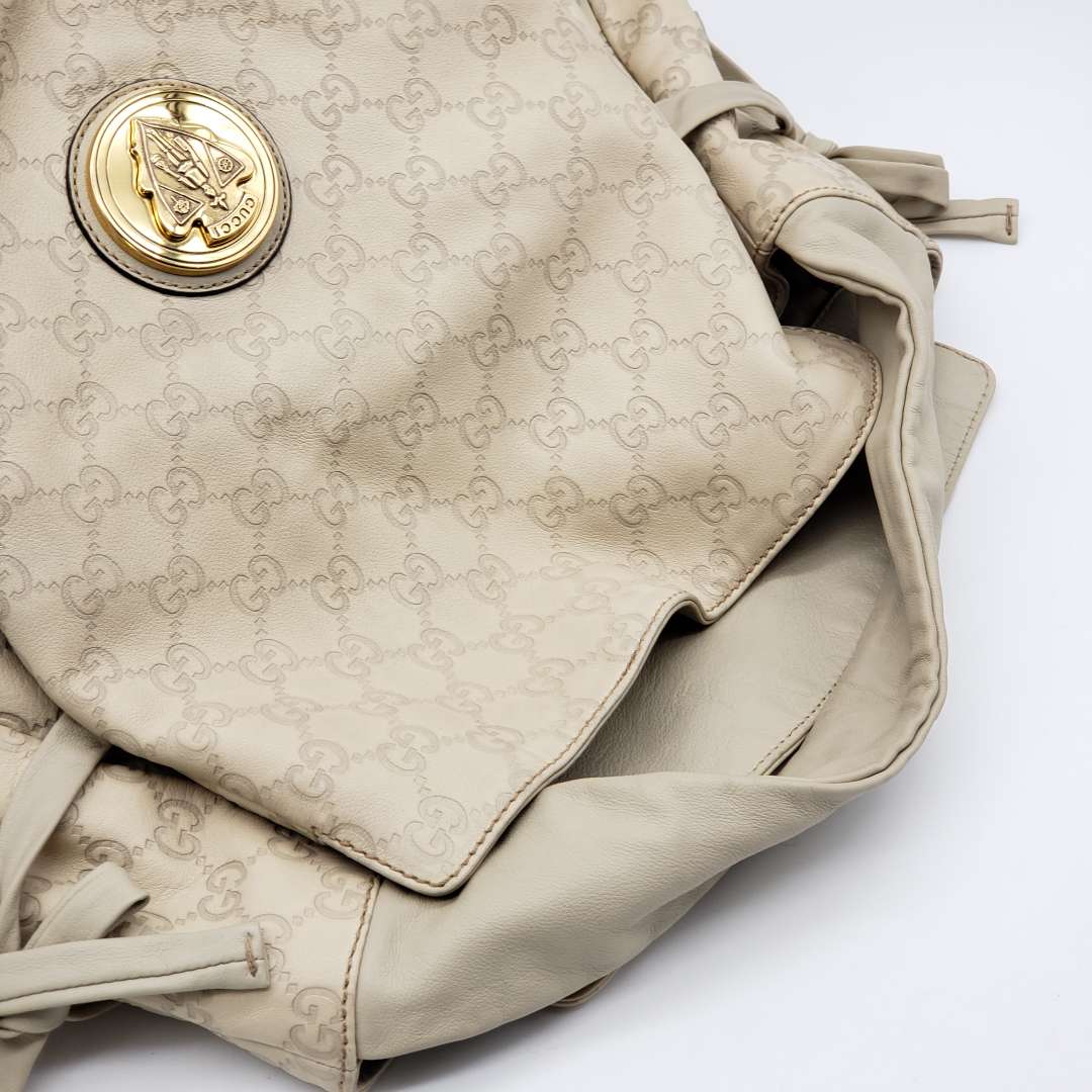 Gucci Gussissima Cream Shoulder Bag