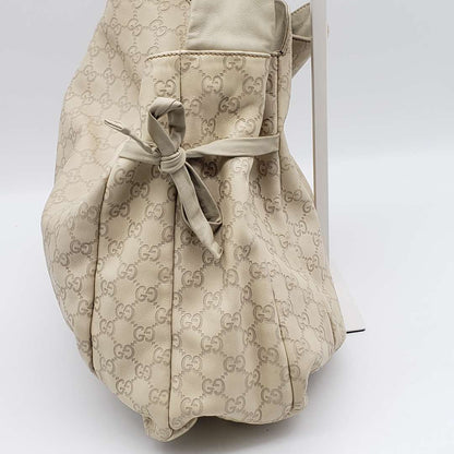 Gucci Gussissima Cream Shoulder Bag