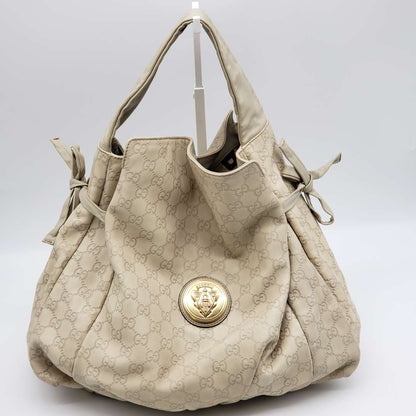 Gucci Gussissima Cream Shoulder Bag