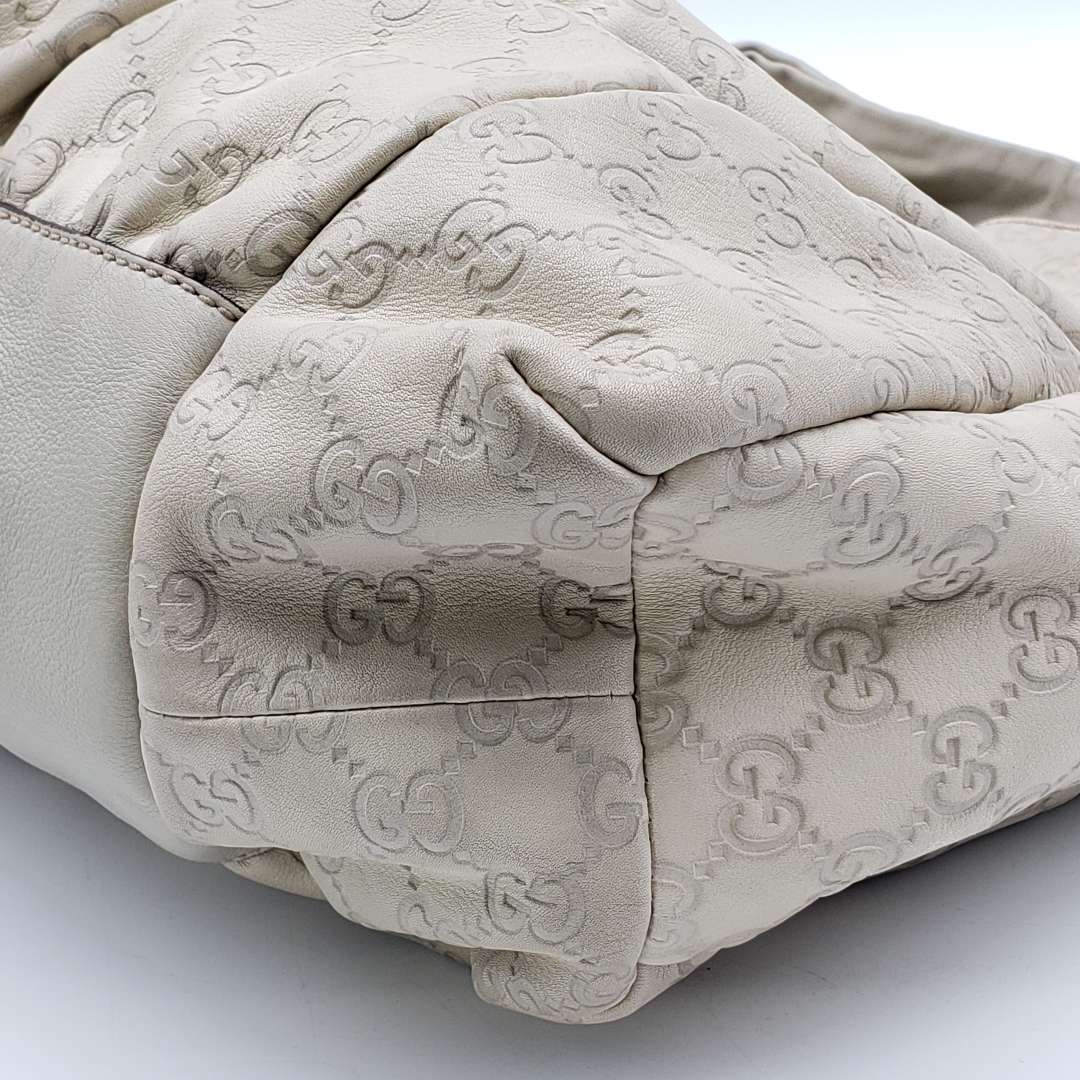 Gucci Gussissima Cream Shoulder Bag