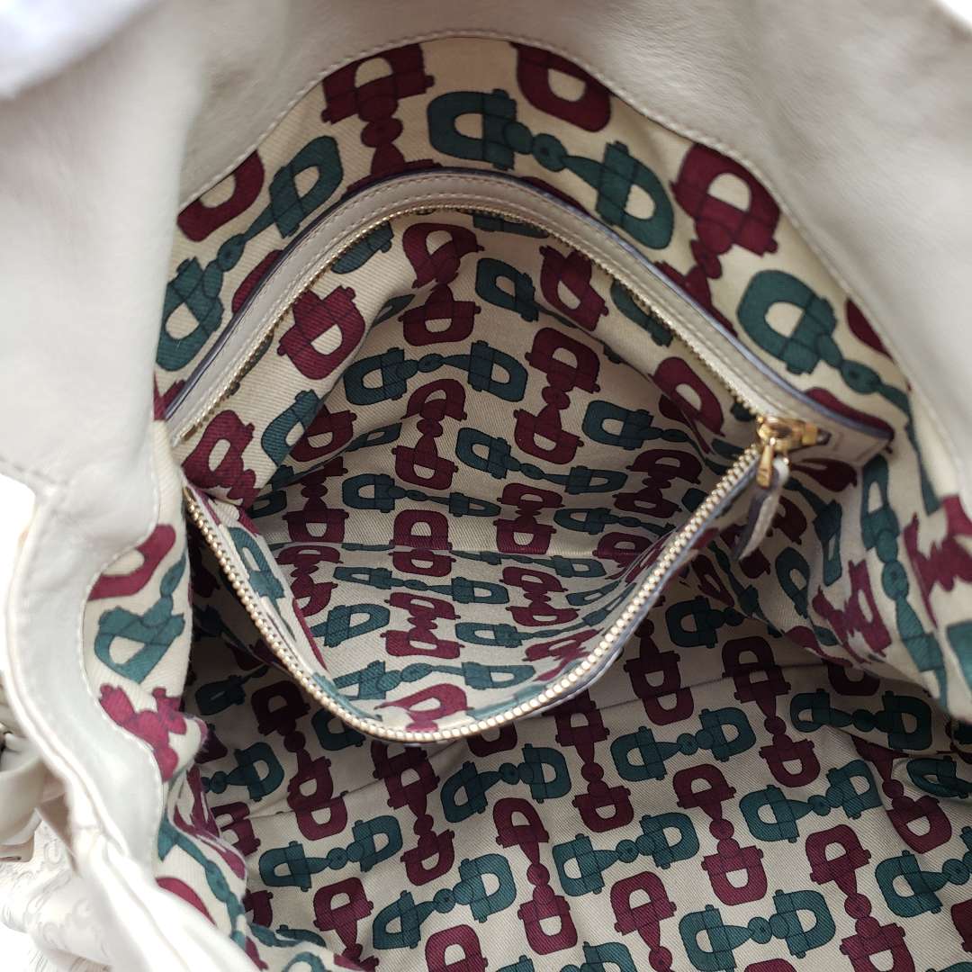 Gucci Gussissima Cream Shoulder Bag