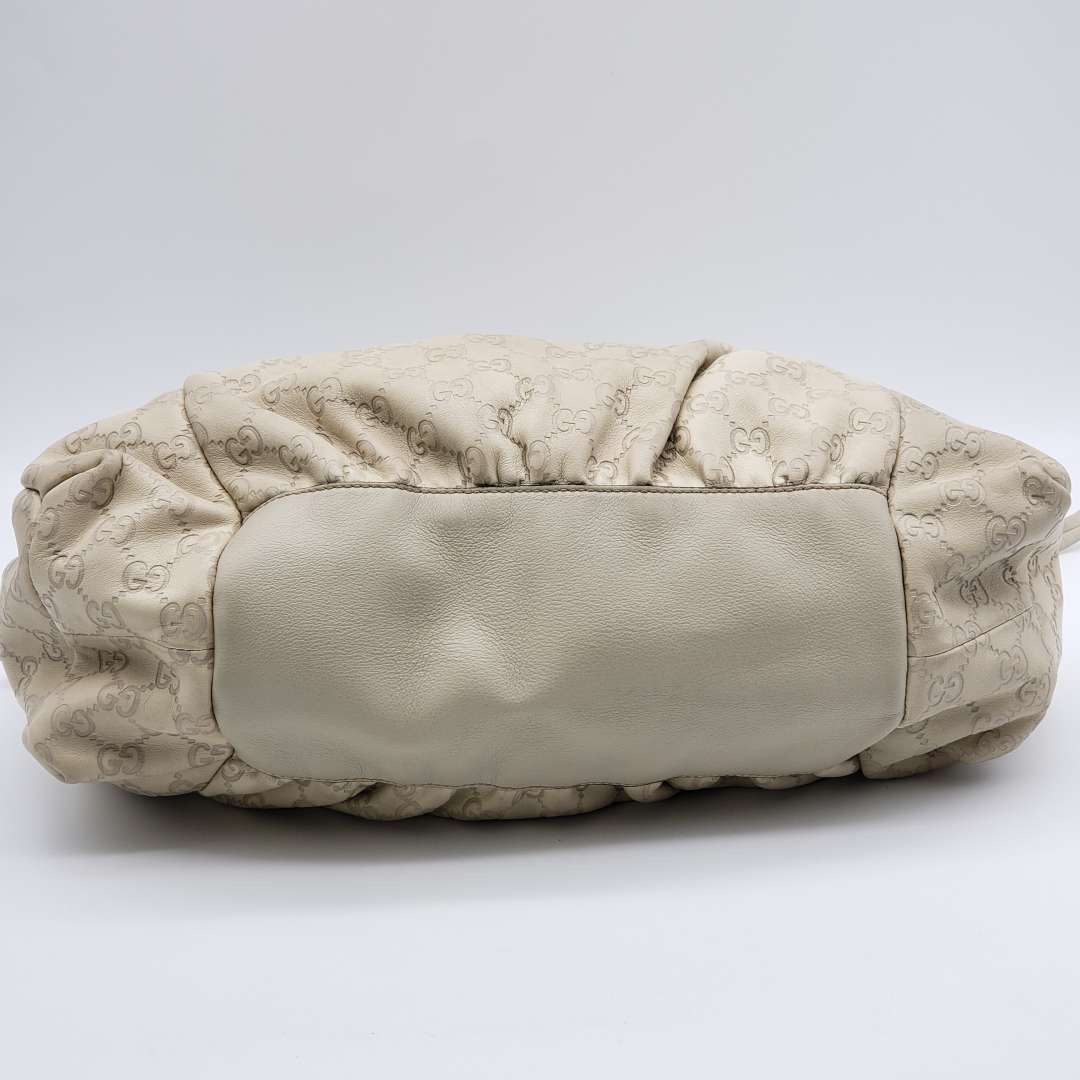 Gucci Gussissima Cream Shoulder Bag
