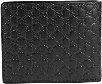 Gucci Men's Microguccissima Black Leather Bifold Wallet 260987