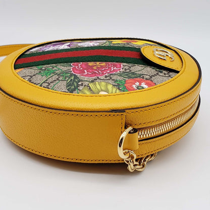 Gucci Ophidia Flora Round Shoulder Bag