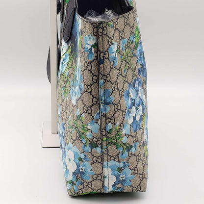 Gucci Reversible Bloom Medium Tote Blue Shoulder Bag