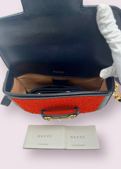 Gucci - Sac Horsebit Laine Cassy et cuir
