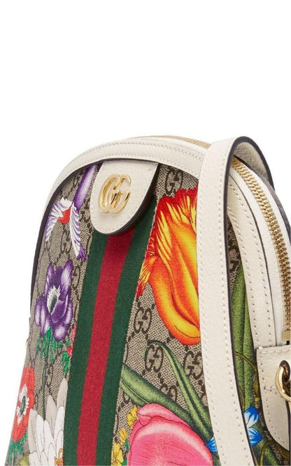 Small Ophidia Flora Shoulder Bag