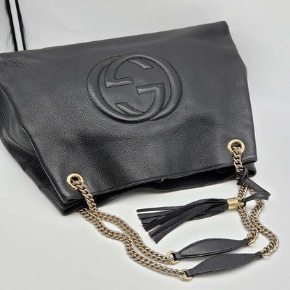 Gucci Soho Large Black Shoulder Bag