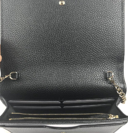 Gucci Soho Wallet on Chain Black Leather Cross Body Bag