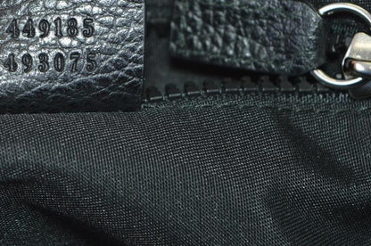 Gucci Unisex GG Guccissima Web Black Canvas Messenger Bag Crossbody 449185