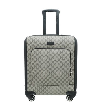 Gucci Bicolor GG Supreme Carry On Suitcase Bag