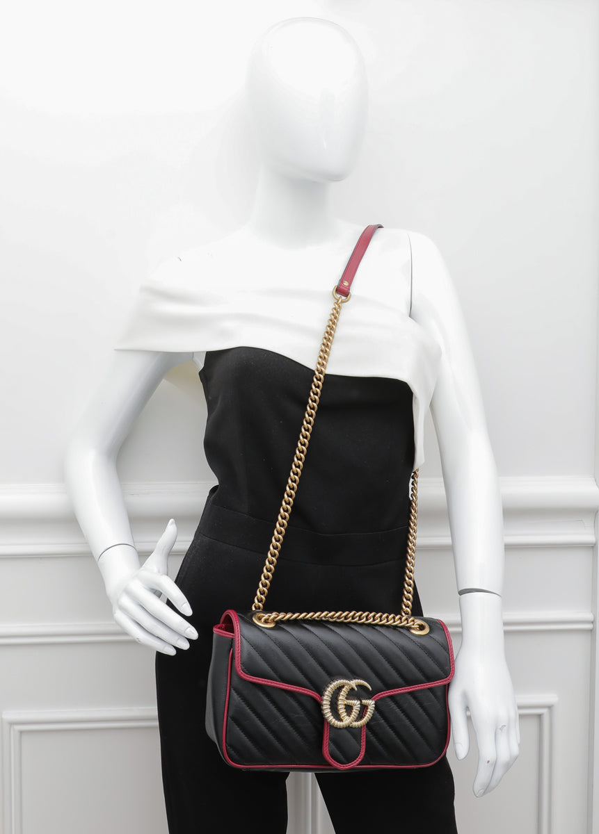 Gucci Bicolor GG Marmont Small Bag