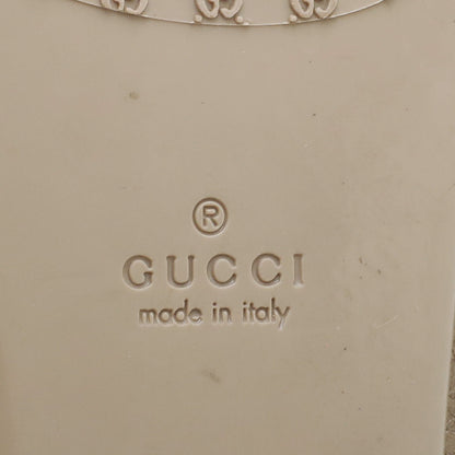 Gucci Champagne GG Buckle Flat Ballerina 37.5