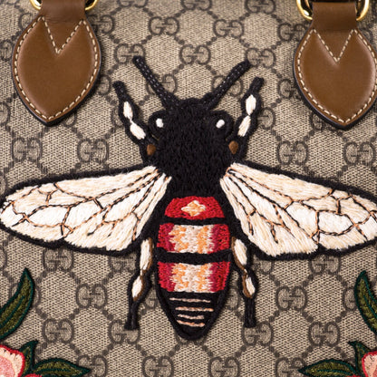 Gucci GG Supreme Embroidered Boston Bag