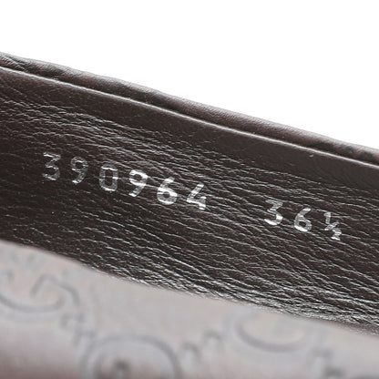 Gucci Chocolate Brown Guccissima Ballet Flats 36.5