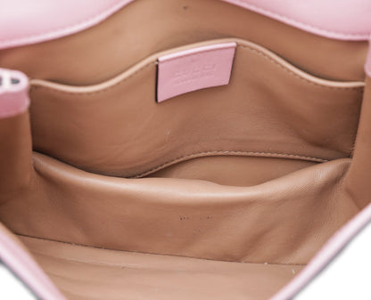 Gucci Pink Pearl Studded Queen Margaret Broadway Bag