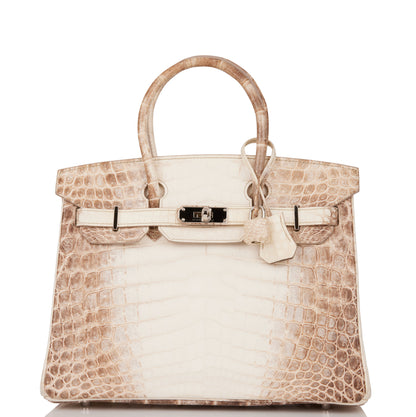 Hermes Birkin 30 Himalaya Niloticus Crocodile Palladium Hardware