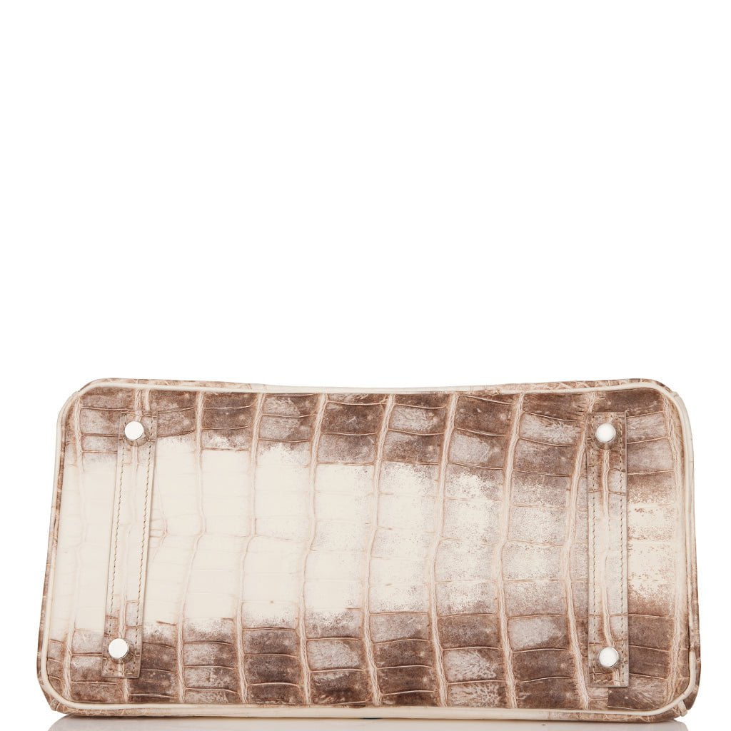 Hermes Birkin 30 Himalaya Niloticus Crocodile Palladium Hardware