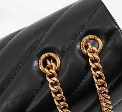 YSL College Medium Quilted Leather Bag