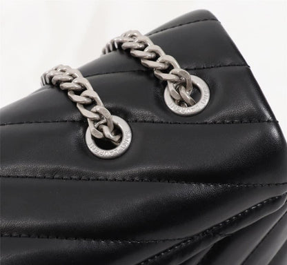 YSL College Medium Quilted Leather Bag