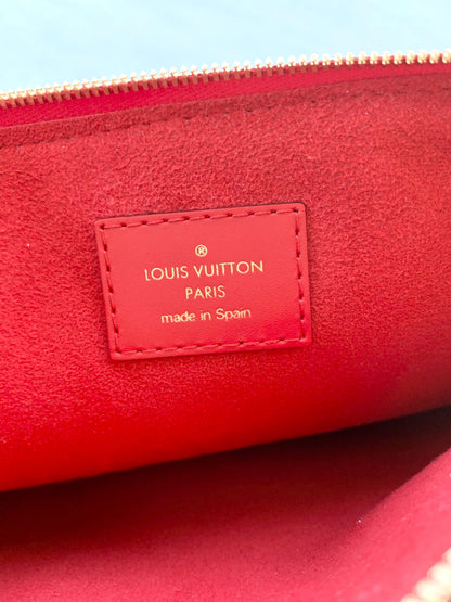 Louis Vuitton Denim Monogram Patchwork City Pouch
