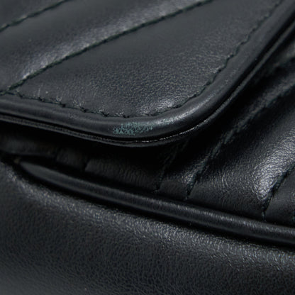 Gucci Small Marmont Shoulder Bag Calfskin Black