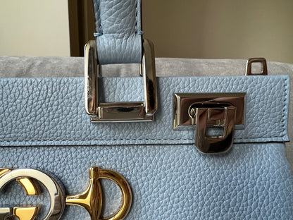 Gucci Pale Blue Medium Zumi Tote (RRP £2210)