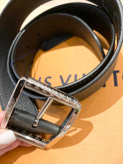 LOUIS VUITTON Men’s Reverso 40mm Reversible Belt In Black 95/38
