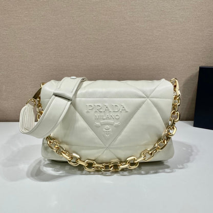 Prada Padded Nappa Leather Shoulder Bag