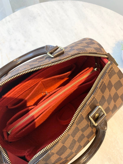 LOUIS VUITTON Damier Ebene Speedy 30 Satchel Bag